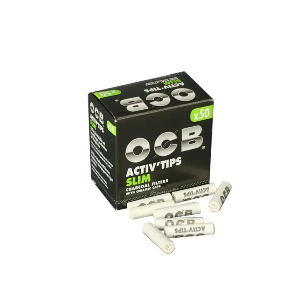 OCB Active Filter Black 7 mm Slim mit Keramikcaps, Headshop