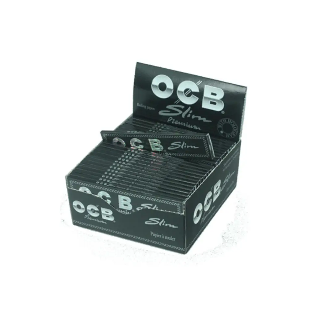 OCB Premium KS Slim Papers in schwarzer Kartonbox Headshop