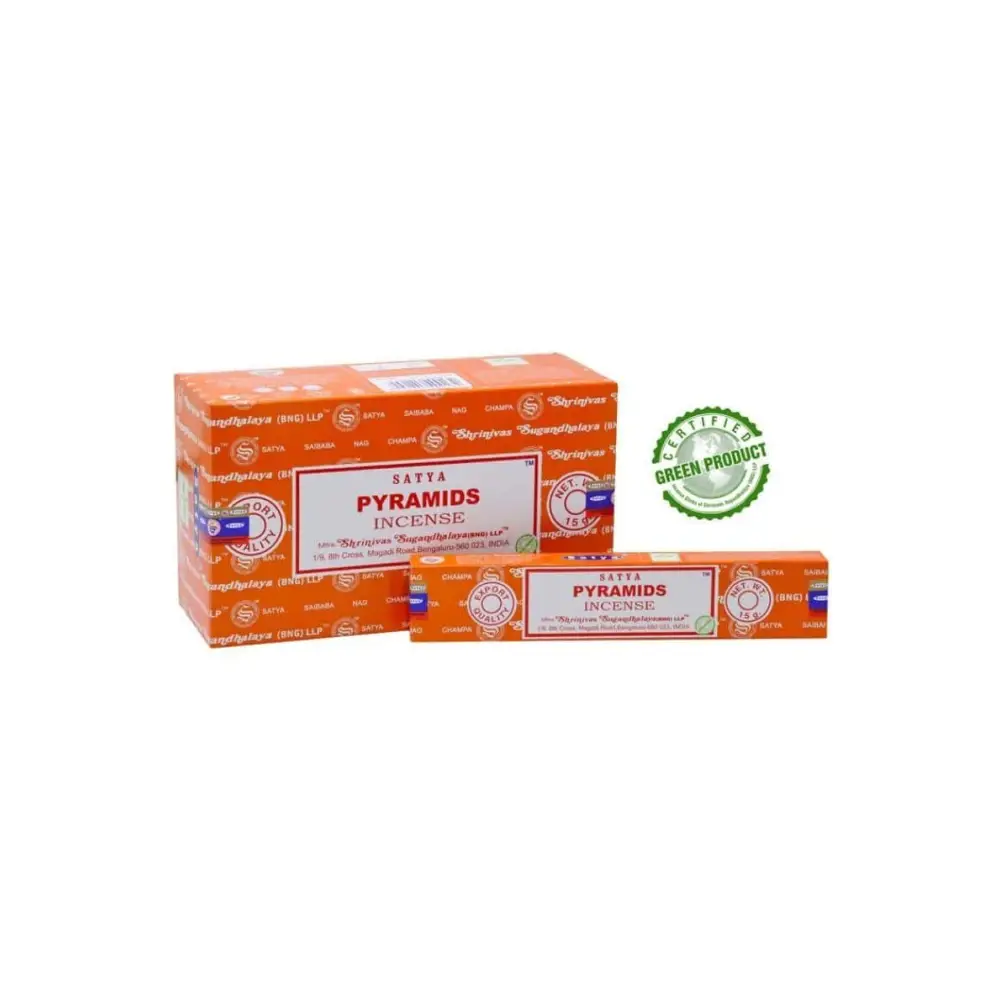 Orange Pyramids Satya Räucherstäbchen in Kartonbox