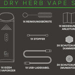 G2 Dry-Herb-Vape von GIZEH mit transparentem Design für gutes Vape Setup