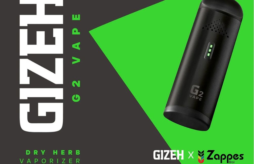 Schwarzer Gizeh G2 Vaporizer mit grüner LED – wie lange hält die Session?
