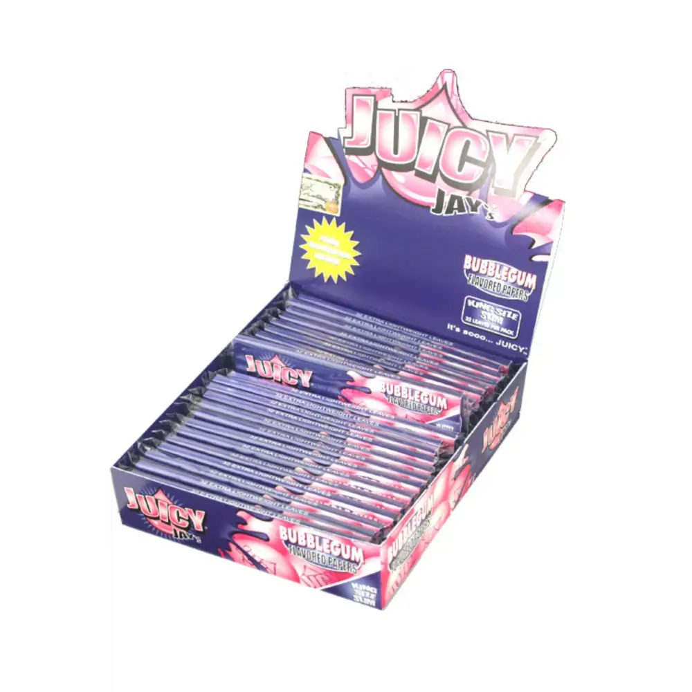 Juicy Jays Bubblegum King Size Papers 32 Blatt im Display, Headshop