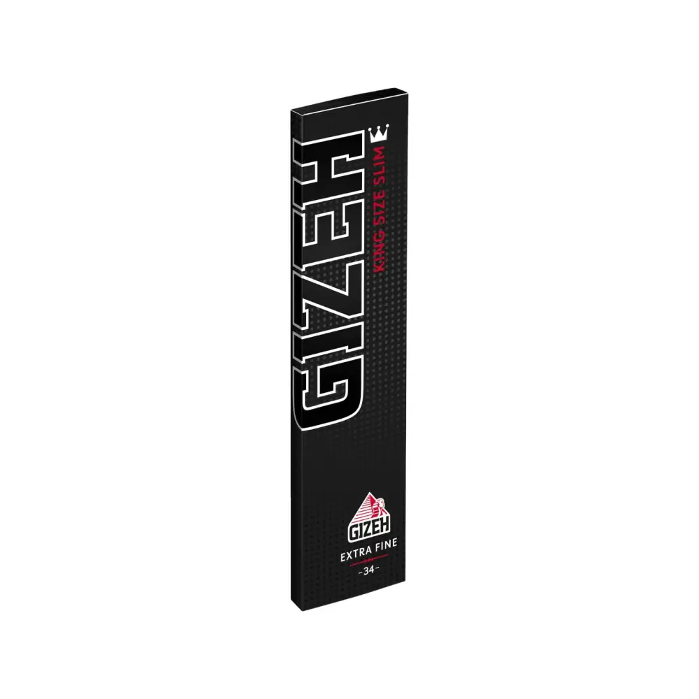 Gizeh Black Extra Fine King Size Slim Papers mit natürlicher Gummierung, Headshop