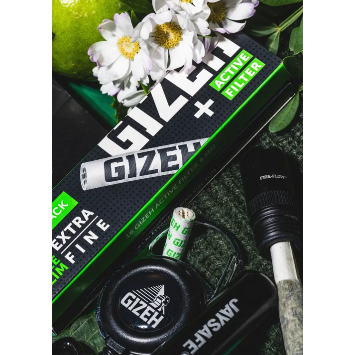 Gizeh Black Extra King Size Slime mit Active Filter, Headshop Pack