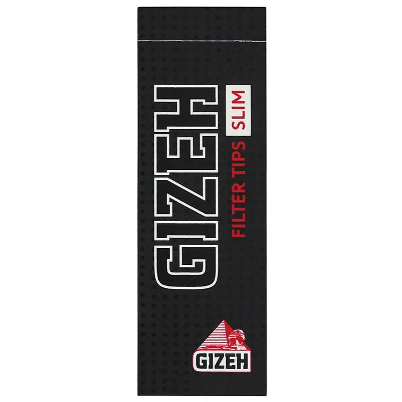 Gizeh Black Filter Tips Slim 35 Blatt, schwarze Filtertips Pack