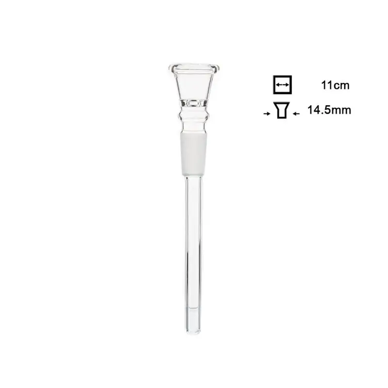 Glaschillum Länge 11 cm Schliff 14,5 mm mit Silikon-Griff für Headshop