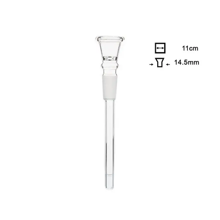 Glaschillum Länge 11 cm Schliff 14,5 mm mit Silikon-Griff für Headshop