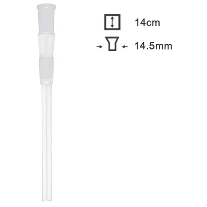 Glaschillum 14 cm Länge 14,5 mm Schliff für Headshop, konisch getapert