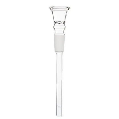 Klarglas-Chillum Glaschillum 17 cm Schliff 14,5 mm Headshop mit weißfrostedem Abschnitt