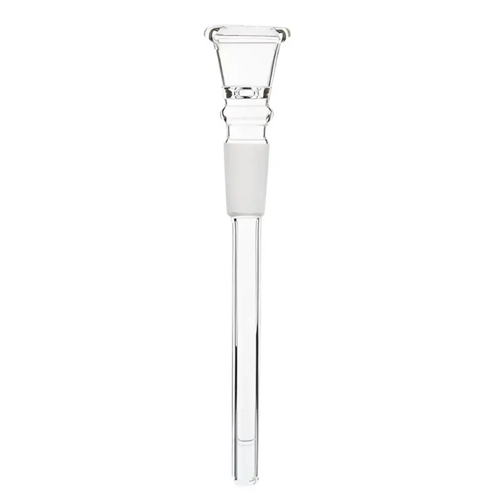 Klarglas-Chillum Glaschillum 17 cm Schliff 14,5 mm Headshop mit weißfrostedem Abschnitt