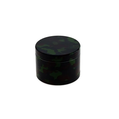 Schwarzer grüner Camouflage-Grinder Metall 4-teilig headshop