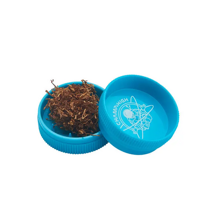 Blauer Kunststoff-Grinder aus High Pipe + Grinder Set für Headshop