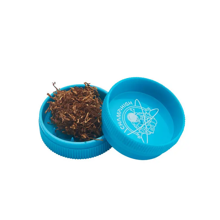 Blauer Kunststoff-Grinder aus High Pipe + Grinder Set für Headshop