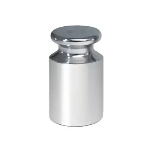Silbernes Justiergewicht 100g für Digitalwaage, zylindrisch mit runder Kappe