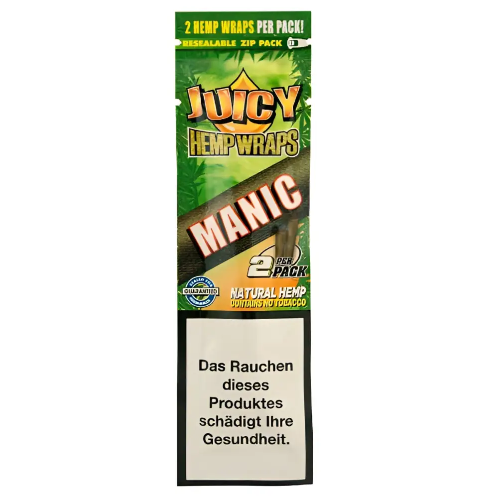 Juicy Manic Mango Jay´s Blunts Hemp Wraps, 2er-Pack grün-braun