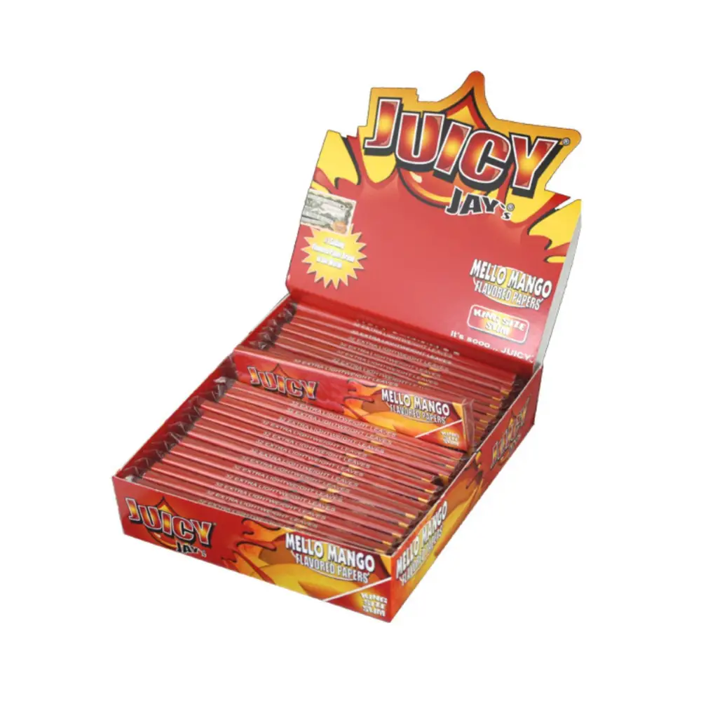 Juicy Jays Mello Mango King Size Papers in flammiger Box - Headshop