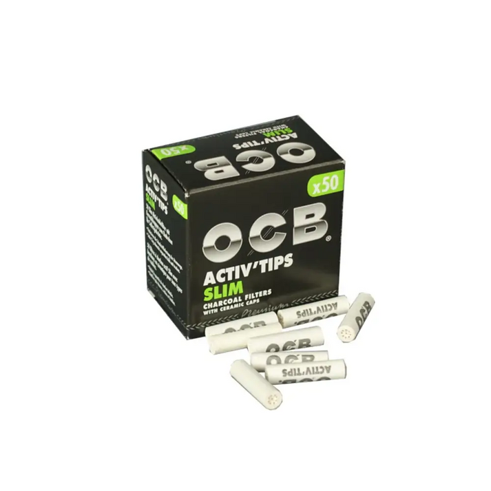 OCB Active Filter Black 7 mm Slim mit Keramikcaps, Headshop