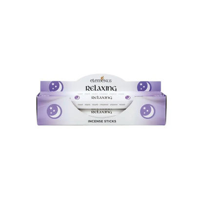 Elementcs Entspannung Räucherstäbchen Box lila-weiß Mond-Sterne