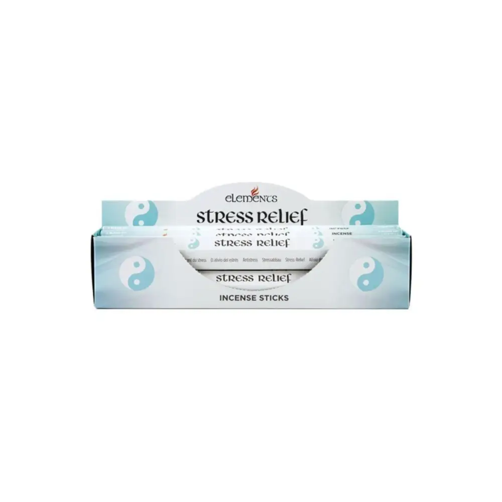 Elements Stress Relief Räucherstäbchen, hellblau-weiße Verpackung