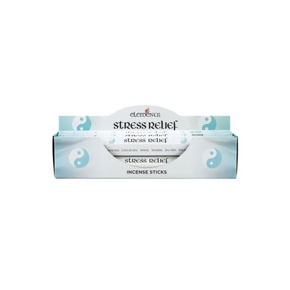Elements Stress Relief Räucherstäbchen, hellblau-weiße Verpackung