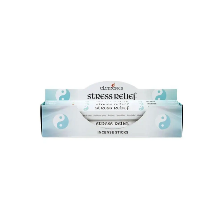 Elements Stress Relief Räucherstäbchen, hellblau-weiße Verpackung